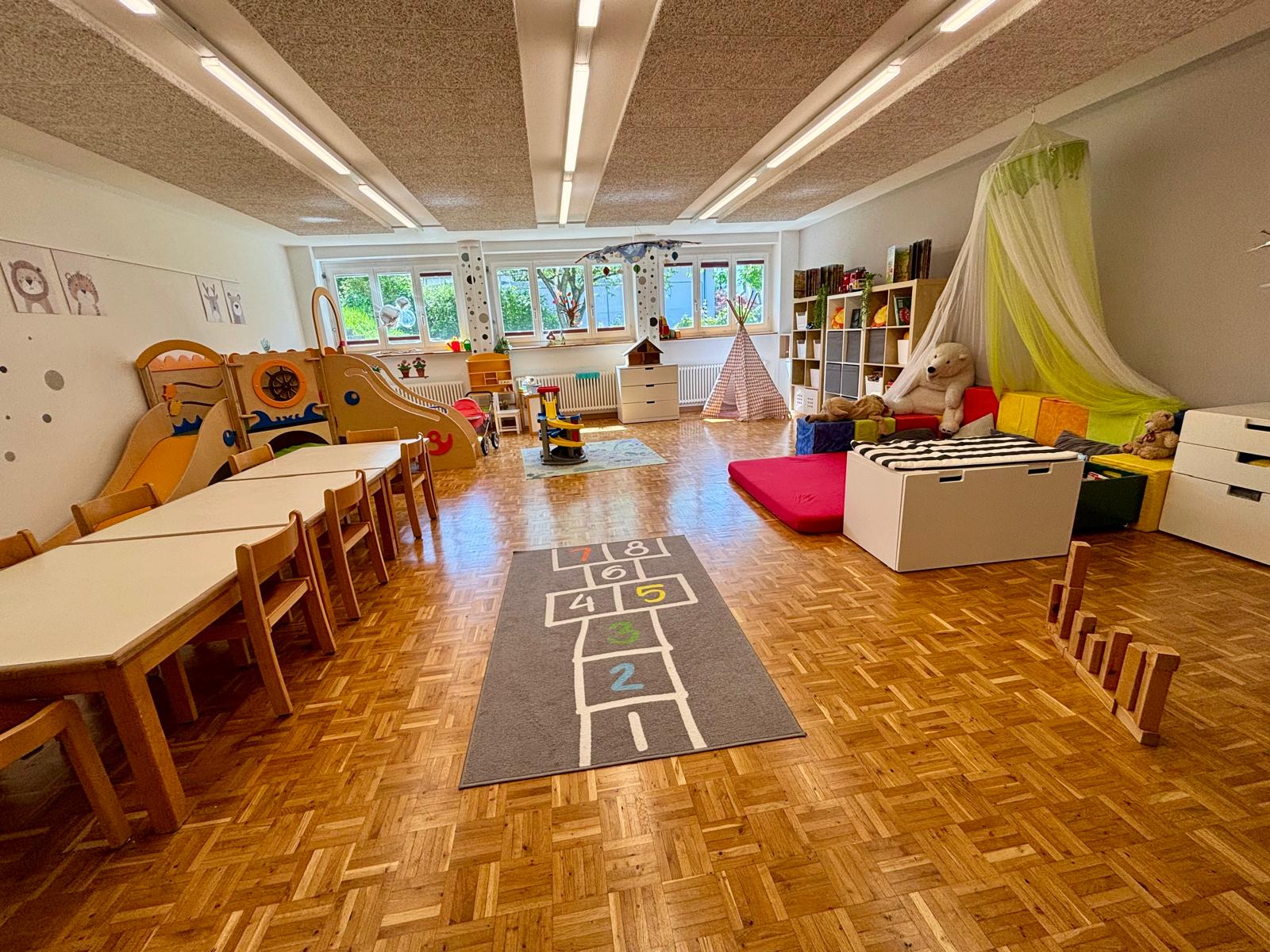 Unser Spielgruppenraum im Familienzentrum Flüügepilz
